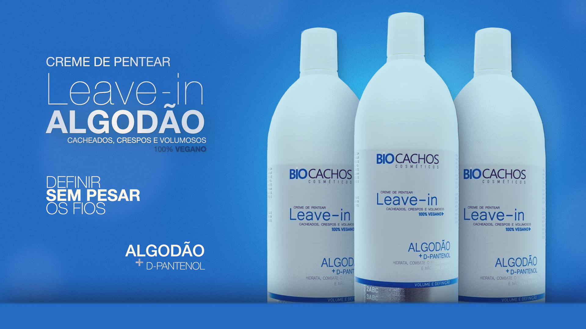 Creme de pentear Leave-in Algodão Bio Cachos