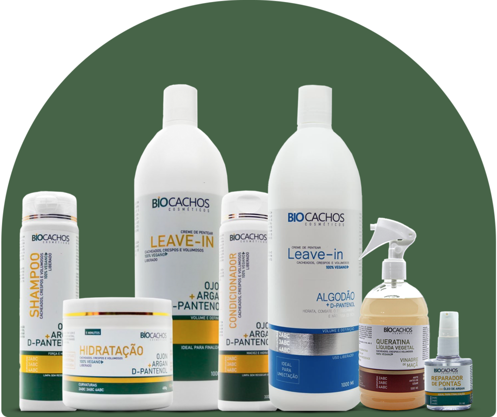 Bio Cachos - Linha completa dos produtos para cabelos cacheados.