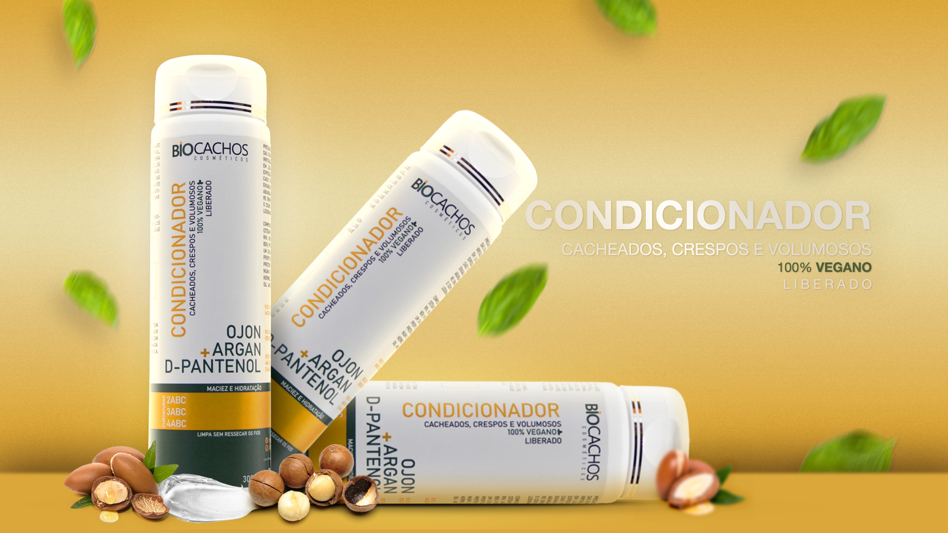 Condicionador de Ojon + Argan + D-pantenol Bio Cachos